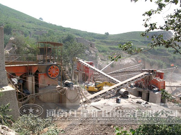 石料生產(chǎn)現(xiàn)場