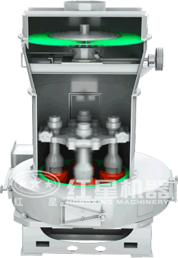 雷蒙磨粉機(jī)動態(tài)原理圖