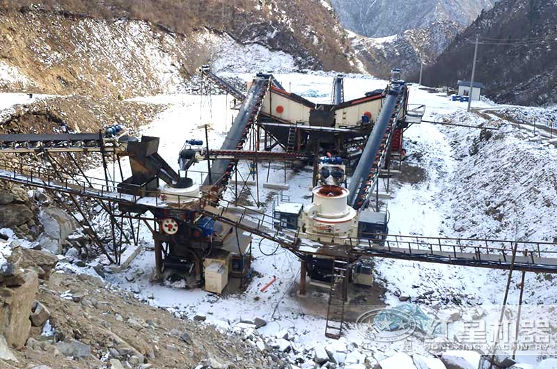 甘肅省臨夏客戶制砂現(xiàn)場實(shí)拍圖