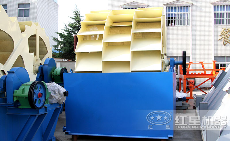 三輪斗式洗石機