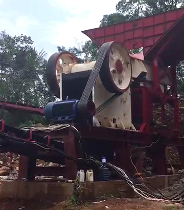 印尼時產150噸河石破碎生產線現(xiàn)場