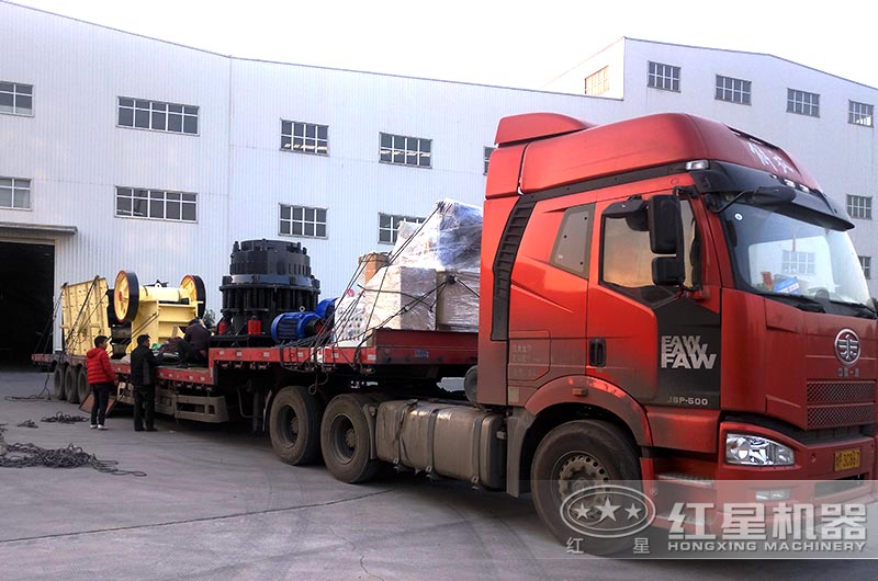 鵝卵石破碎機全套設備發(fā)貨中