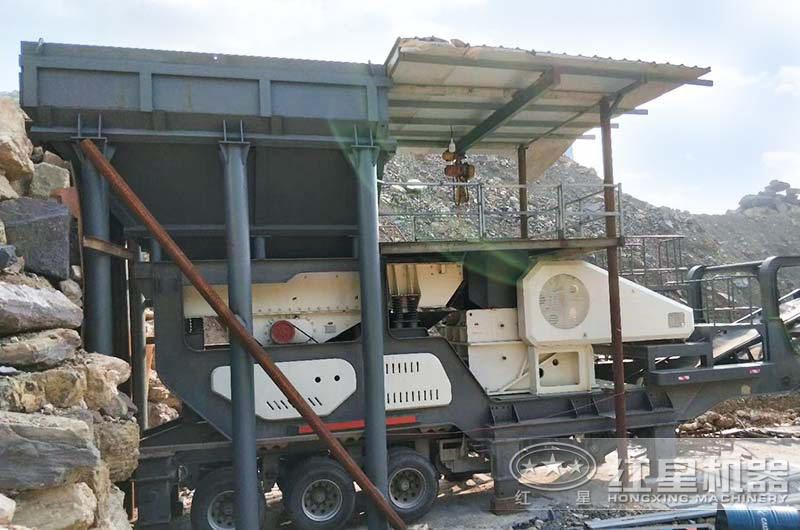 處理建筑垃圾、時產(chǎn)100噸以上的移動顎破